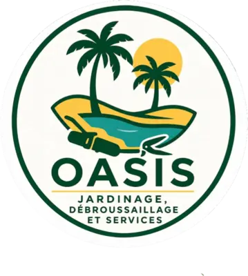 Logo Oasis, jardinage, débroussaillage et services